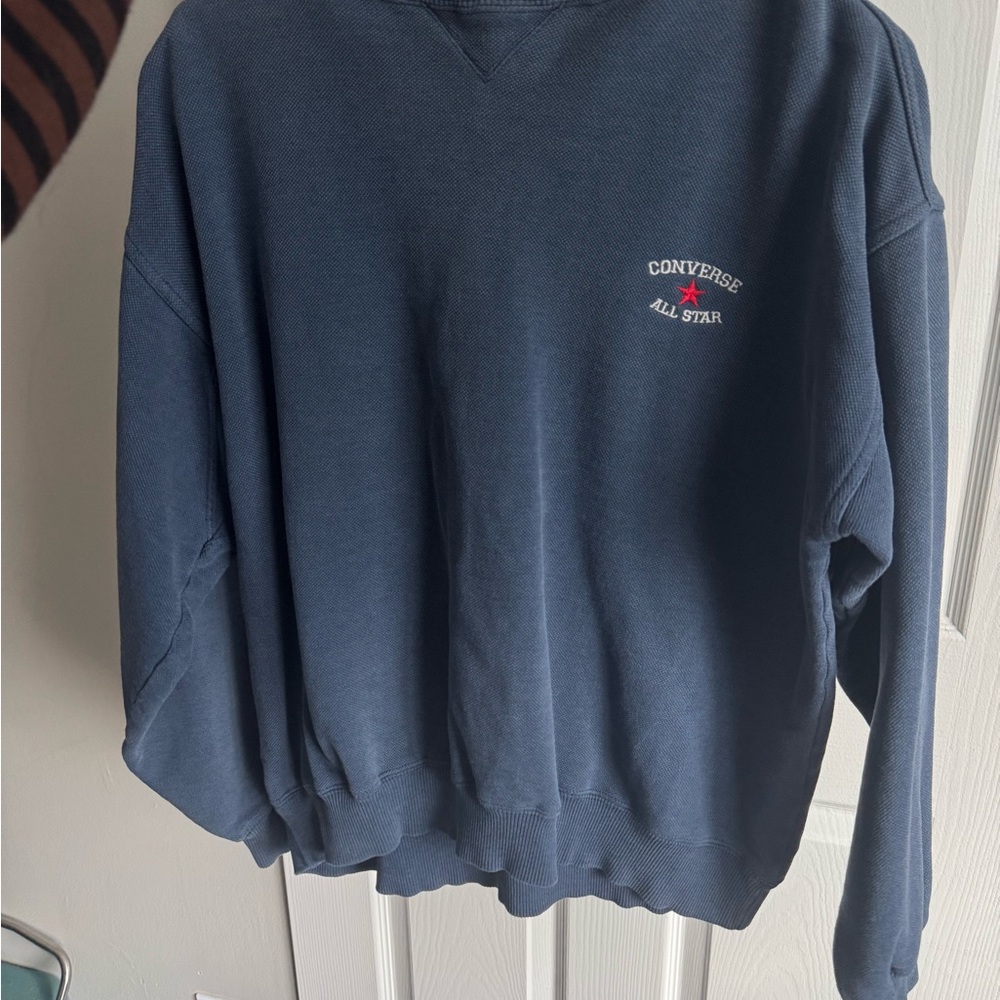 Converse Men's Classic Navy Crewneck Sweater